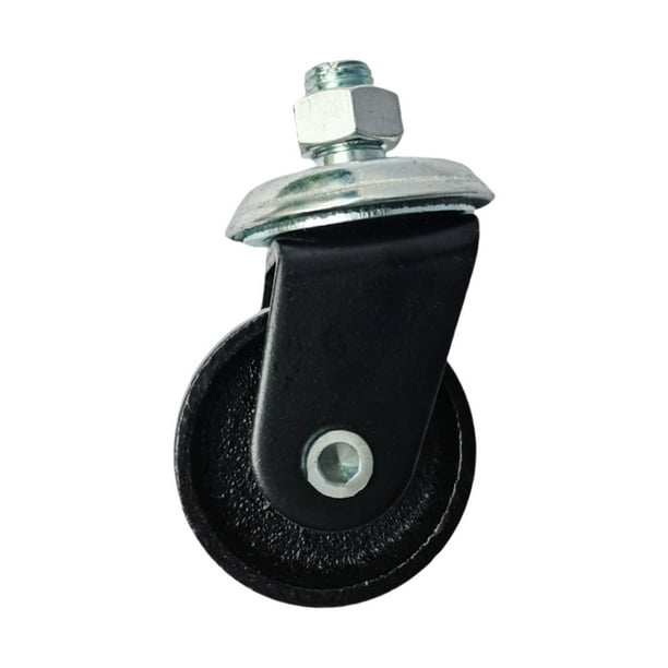 Rueda giratoria para gato hidráulico de 3 y 4 toneladas. Piezas de repuesto metálicas de alta resistencia. Negro 16 mm
