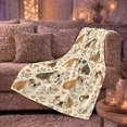 thumbnail image 6 of English Bulldogs Autumn Leaves Pumpkins, Playful Pet Portrait Pattern, Warm Flannel Blanket for Living Room and Bedroom, Dog Lovers Thanksgiving Gift, Pet Lover Home Decor, 6 of 9
