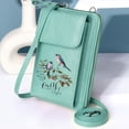 thumbnail image 4 of OIDERY Cell Phone Wallet Purses PU Leather Phone Purse Vibrant Colors Inspirational Quote Birds Season Gifts Perfect for Teacher's Day, 4 of 12