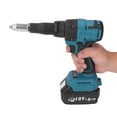 thumbnail image 1 of Cordless Brushless Rivet Hand Tool, ABS 2.4-4.8mm Brushless Electric Rivet  Simple Operation 360W Maximum Output Power  For Home Decoration, 1 of 8