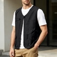 thumbnail image 4 of VeFlora Fishing Vests for Men with Multi Pockets Cotton Utility Safari Travel Vest Outdoor Work Photo Cargo Fly Hiking Gear(Black/XL), 4 of 5