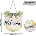 thumbnail image 3 of Coolnut Eiffel Tower and Tulip Front Door Round, Hanging Welcome Sign, Front Door for Home, Farmhouse, Porch, Wall Hanging, Outdoor Home Decor, 3 of 7