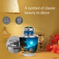 thumbnail image 5 of MUKTIVE Cross Urns for Human Ashes Adult Female - Moon Large Urn for Ashes for Women - 10 Inch Blue Cremation Urns for Father - Mom Urn for Funeral, 5 of 7
