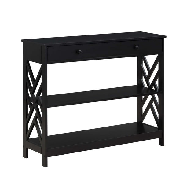 Convenience Concepts Titan 1 Drawer, Décor Therapy Taylor Four Drawer Console Table Black