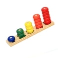 thumbnail image 4 of Número de Montessori que cuenta los bloques de madera fijados juguete de aprendizaje matemático para Sunnimix Cuentas de cuentas matemáticas para niños, 4 of 6