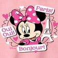 thumbnail image 2 of Disney - Mickey & Friends - Minnie Mouse Speaks French - Oui Oui, Paris, Bonjour - Toddler And Youth Long Sleeve Graphic T-Shirt, 2 of 4