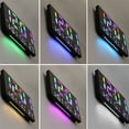 thumbnail image 3 of TFixol TS-5310 Digital RGB Wall Clock with Large Mirror Display, 5-Level Brightness, Date/Week/Temperature, Night Light, Black/White, Battery Included, 3 of 7