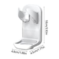thumbnail image 3 of Étagère de Salle de Bain Blanche Rangement pour Instruments de Beauté Porte-Brosses à Dents Rasoirs Sans Perçage Gain de Place, 3 of 6