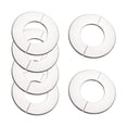 thumbnail image 1 of Unique Bargains Bride Murale Fendue, Plaque d'Écusson Ronde en Acier Inoxydable pour Tuyau de 24mm de Diamètre 6 Pcs, 1 of 6