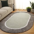 thumbnail image 2 of SAFAVIEH Fifth Avenue Clotilda Bordered Area Rug, Sage/Black, 3' x 5' Oval, 2 of 10