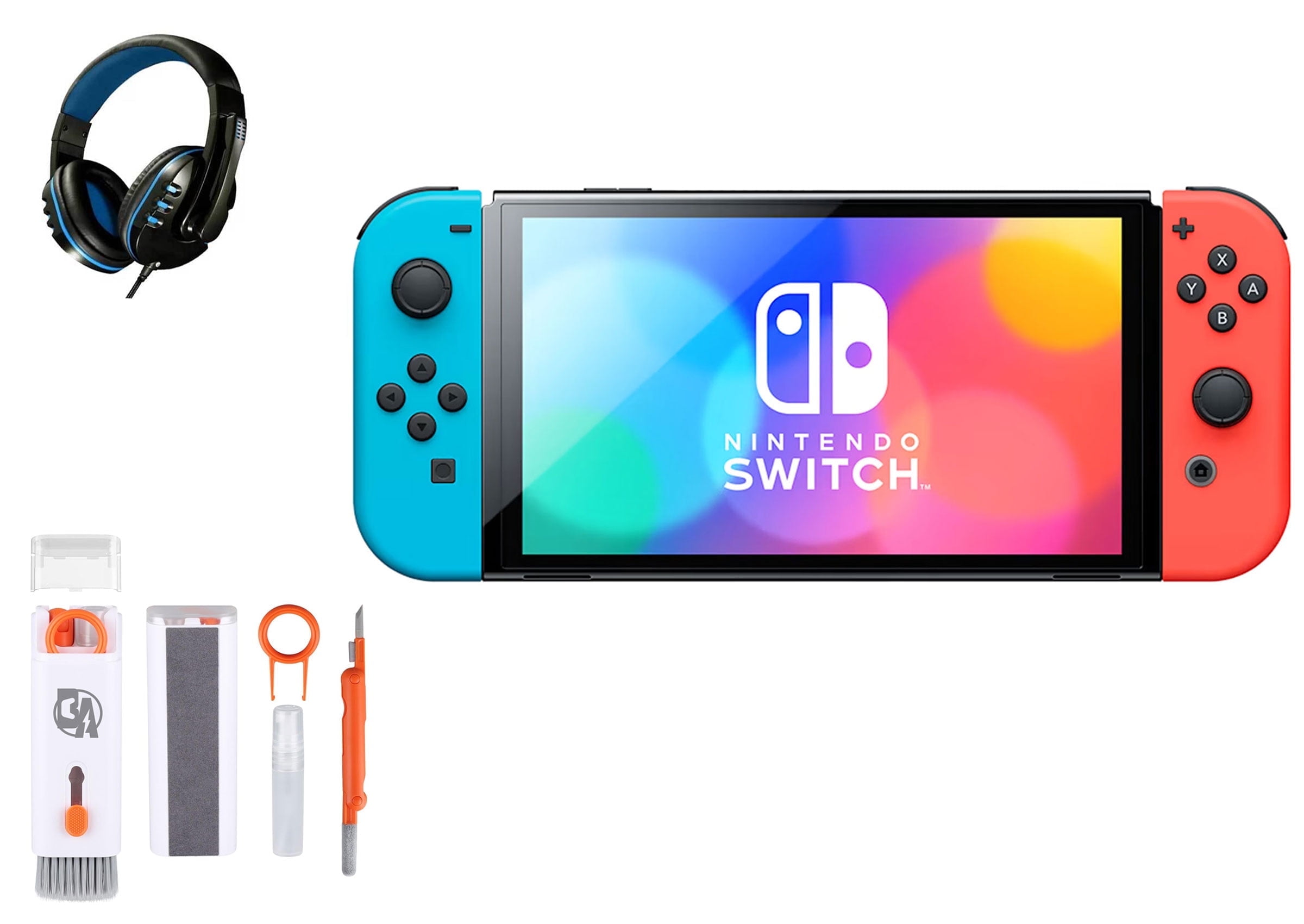 Nintendo OLED Model Switch with White Joy-Con, 7-inch OLED Screen