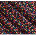 thumbnail image 3 of Soimoi Black Cotton Poplin Fabric Polka Dots Printed Fabric 1 Yard 58 Inch Wide, 3 of 7