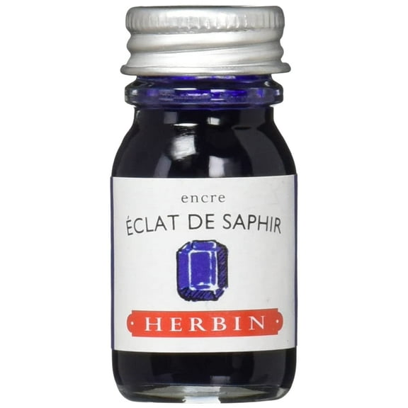 Herbin Fountain Pen Ink - 10ml Bottle - Eclat de Saphir