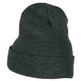thumbnail image 2 of Halloween Grim Reaper Embroidered Long Knitted Beanie - Dark Grey OSFM, 2 of 5