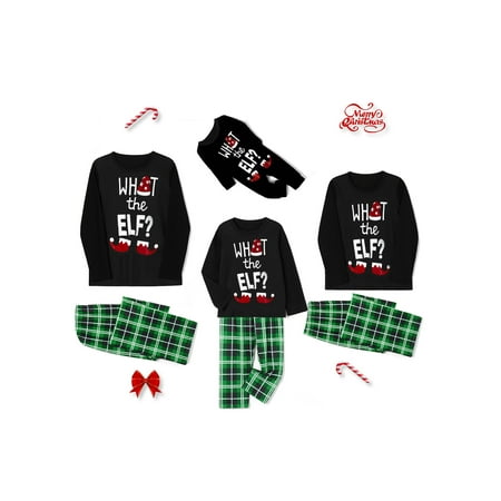 

Peyakidsaa Christmas Pajamas for Family Christmas Pjs Matching Sets Plaid Xmas Sleepwear Set