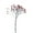 Red, variant on Crystal Rhinestone Spray Branch, 7-1/2-Inch, 12-Count, Red
