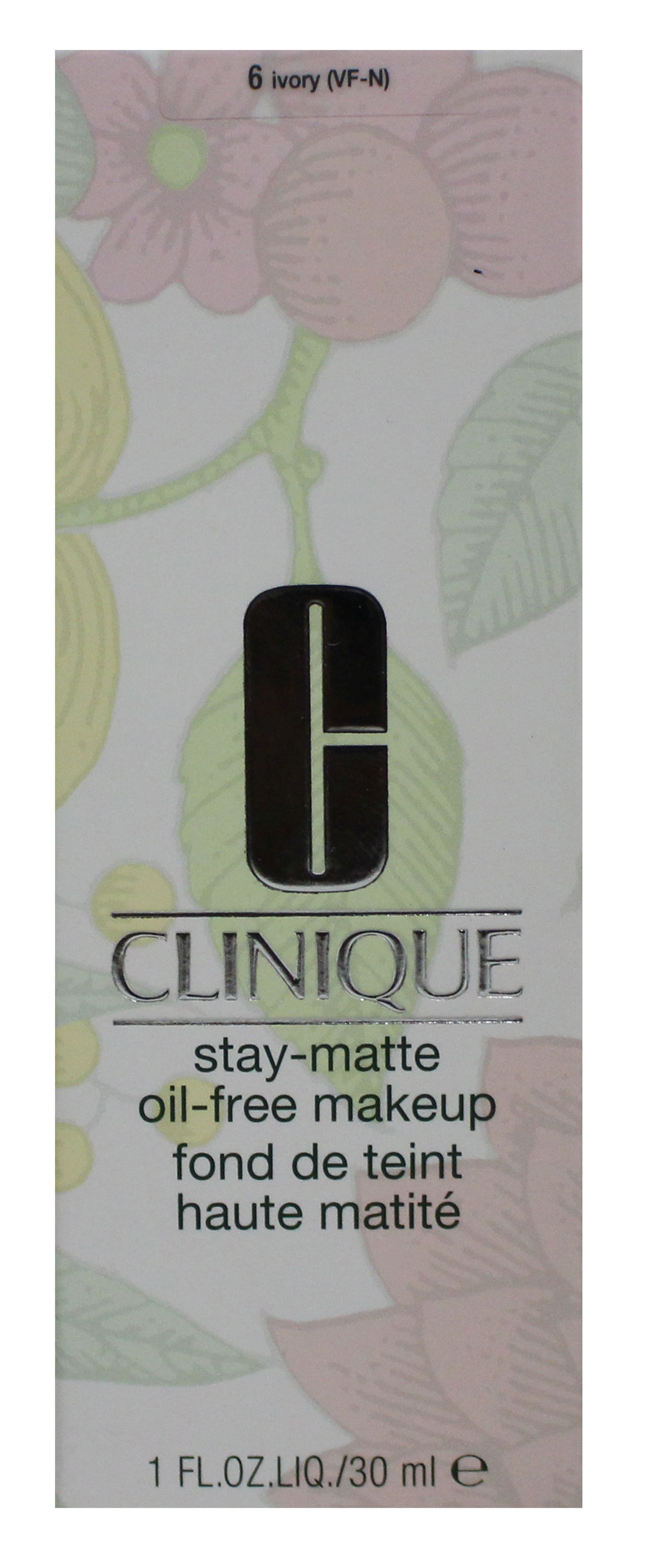 Stay-Matte Oil-Free Makeup - 6 Ivory VF - N by Clinique for Women - 1 oz Makeup