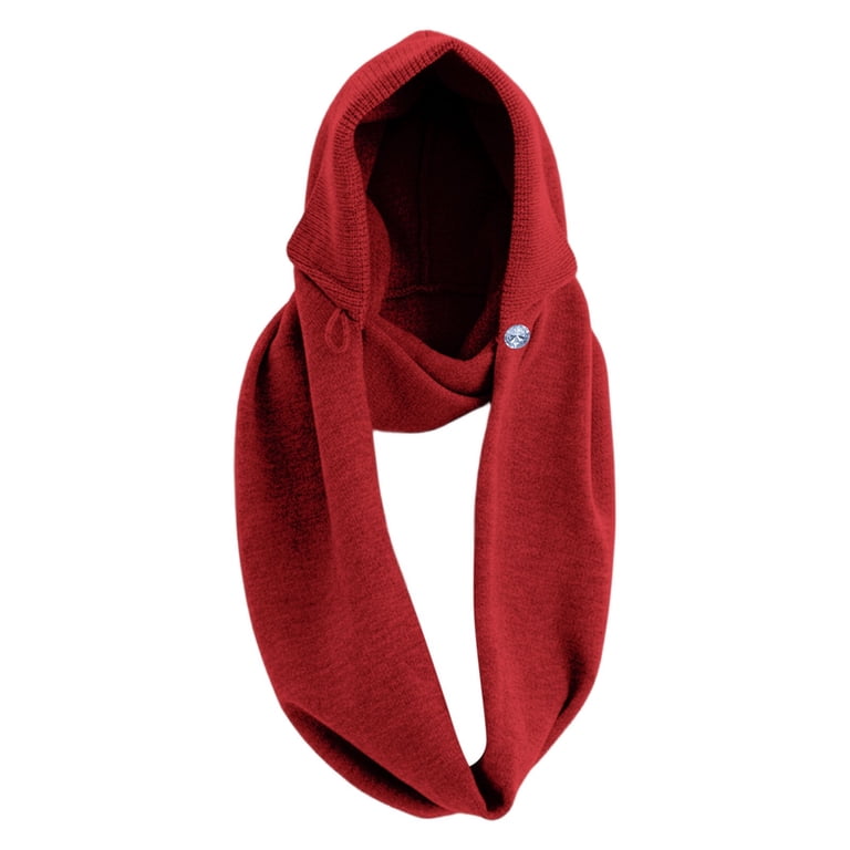 Wdgfv Fuzzy Balaclava Hood Hat Scarf Women 2 in 1 Hooded  display picture 1