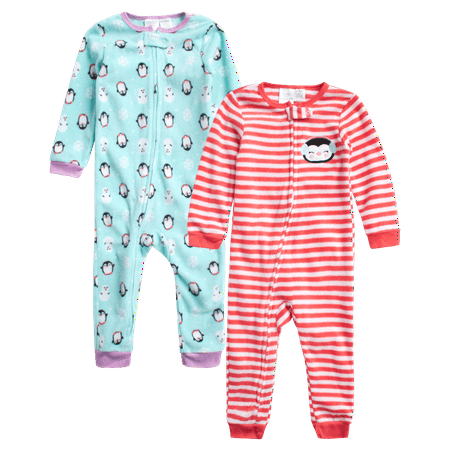 

Koala Baby Girls Blanket Sleeper - 2 Pack Sleep n Play Bodysuit Romper Footie Pajamas (Infant/Toddler)