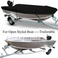 thumbnail image 5 of Waterproof Heavy Duty Open Boat Cover Trailerable Fishing Ski Bass Runabouts,210D Fit 11.5 - 14.7ft, 5 of 10