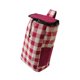 thumbnail image 2 of Bolsa de compras de tela Oxford plegable con bolsillos laterales, moderna Rojo gris, 2 of 8