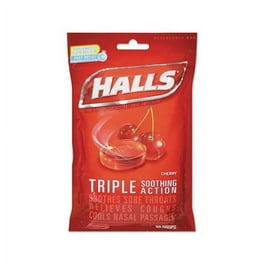 Triple Action Cough Drops, Cherry, 30/Bag, 12 Bags/Box