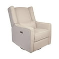 thumbnail image 3 of Contour Pedic Upholstered Glider, Power Recliner with USB Charging Port, 270° Swivel, Easy Assembly + Matching Lumbar Pillow, 3 of 6