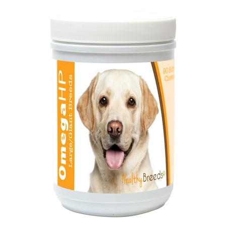UPC: 0840235109723 | Healthy Breeds Labrador Retriever Omega HP Fatty Acid Skin and Coat Support Soft Chews
