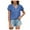 Blue-02, variant on Mittory Womens Tops Short Sleeve V Neck Blouses Dressy Casual Flowy Polka Dots Ruffle Sleeve Shirts