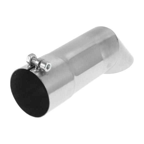 Unique Bargains 2.5" ID Inlet T304 Stainless Steel Turn Down Exhaust Tip 9.1" Long Silver Tone