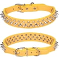 thumbnail image 6 of 1Pack Hot Pink Cat Collar Spiked, Mushrooms Rivet Spike Dog Collar Anti-Bite Studded Protective Pet Neck Faux Leather Female Puppy Collars for XXS, XS, Small, Medium, Large, Dogs Kitten Goat, 6 of 7