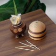 thumbnail image 3 of Toothpick Holder Bee Decor Home Decor Table Decor Gifts Decorations Office Decor Birthday Gifts Wooden Bee Holds 150 Pcs(includes A Pack Of Toothpicks, 3 of 5