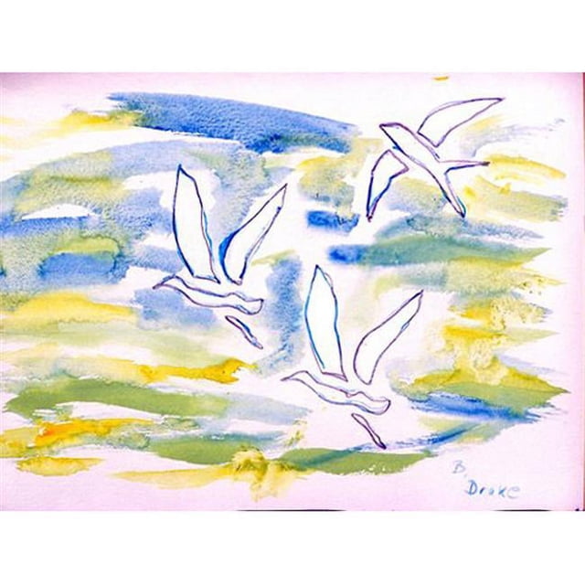 Betsy Drake DM941 Trois Mouettes Paillasson 18 x 26