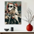 thumbnail image 5 of Borzoi Dog Poster Riding A Motorcycle - Borzoi Dog Canvas Wall Art For Bedroom Decor - Botanical Wall Art - Couple Gifts, 5 of 6