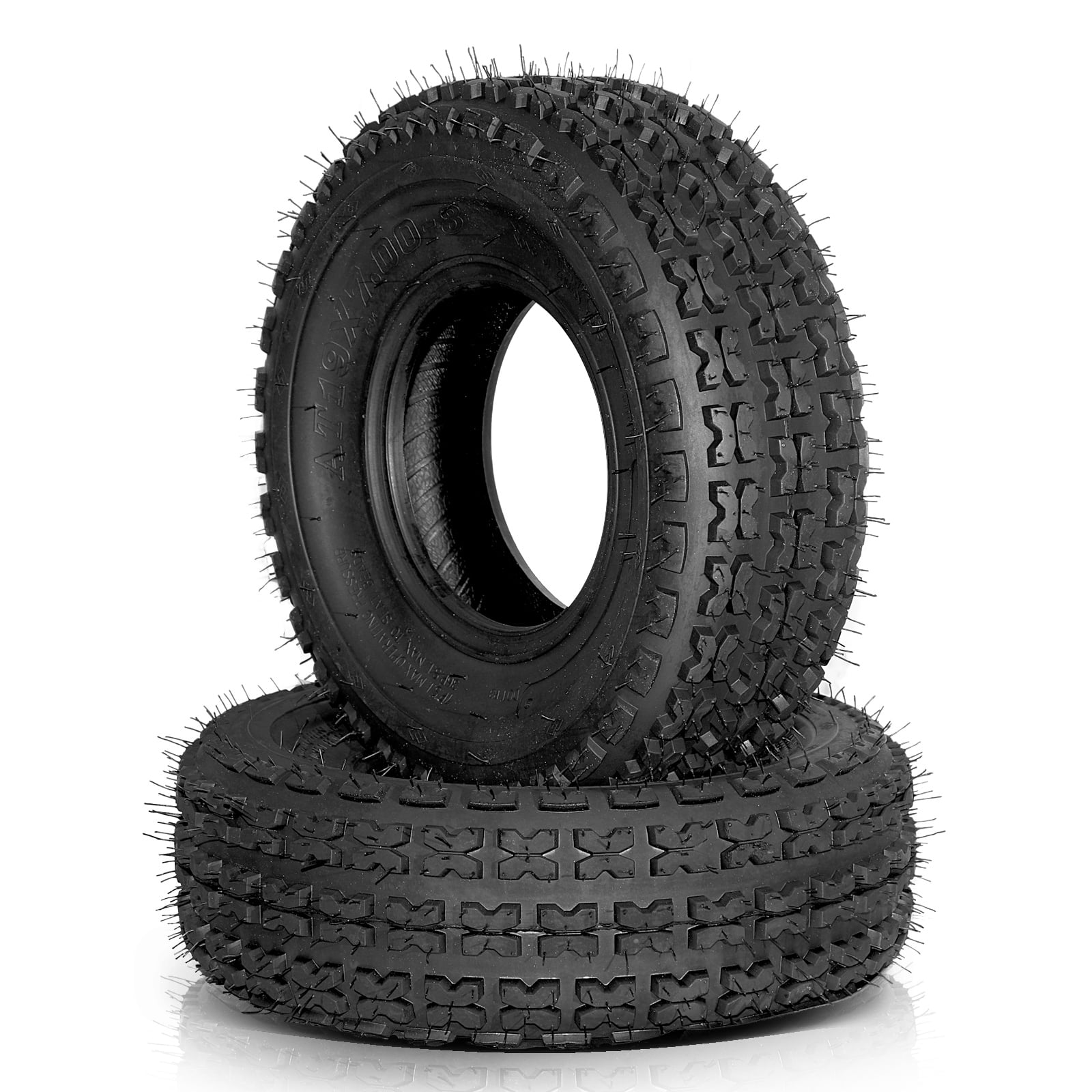 Ktaxon 19x7-8 ATV Tires Set of 2, 4PR Tubeless All-Terrain Sport Tires for Quad & Go-Kart