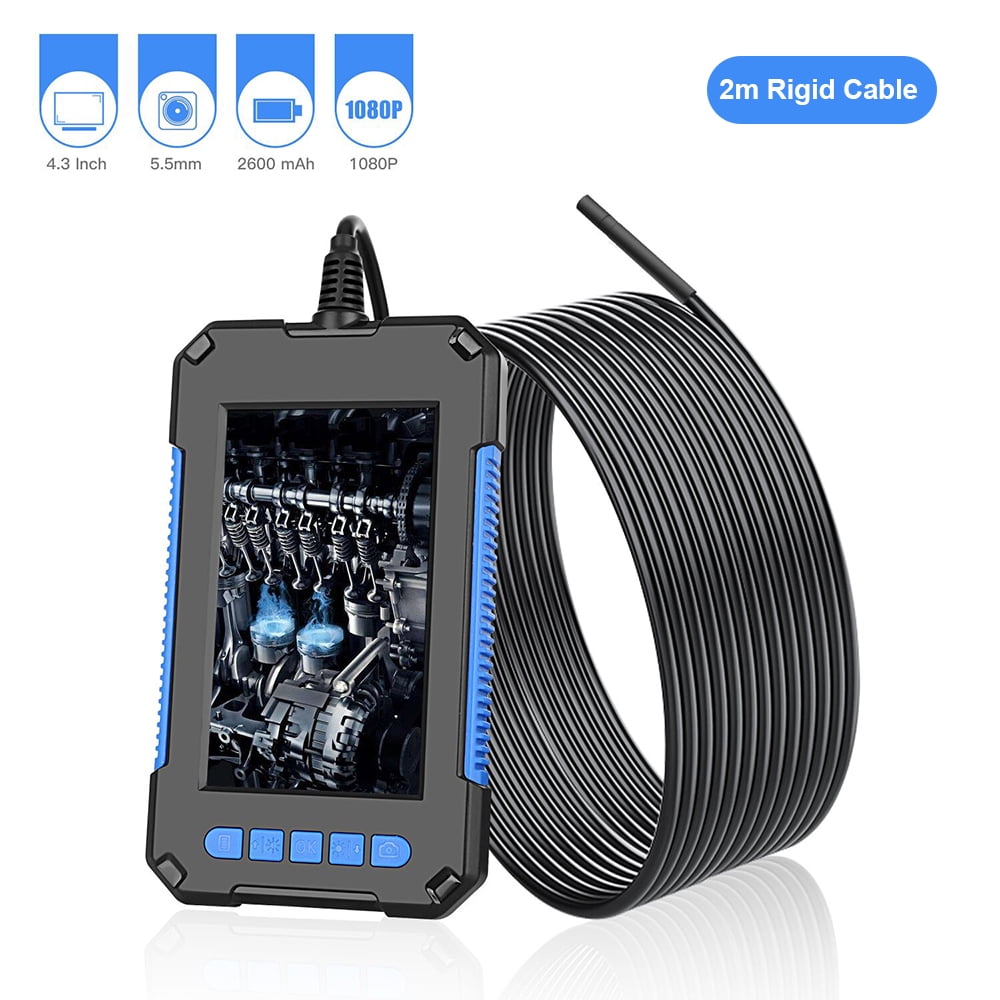CHENMAO Industrial Endoscope 4 AA Battery Powered Inspection Camera 2 .7 Inch Color LCD Screen Semi-Rigid Handheld Video Borescope 8mm Diameter Flexible Probe IP67 Waterproof Camera CHENMAO Industrial Endoscope 4 AA Battery Powered Inspection Camera 2 .7 Inch Color LCD Screen Semi-Rigid Handheld Video Borescope 8mm Diameter Flexible Probe IP67 Waterproof Camera