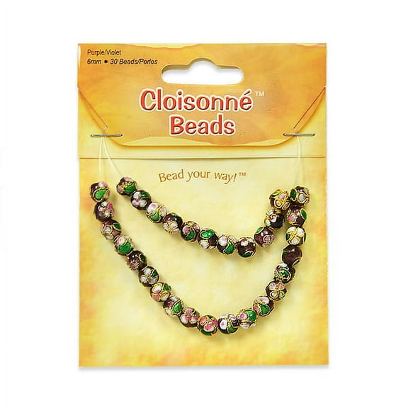 6 Packs of Cloisonne Beads 30 pcs.