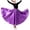 Purple, variant on Skirts for Kids Trendy Long Full Circle Satin Tea Ankle Length Swing Dance Cosplay Skirt Big School Children Girls 3 to 12 Years(Sky Blue,2-4 Years)