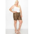 thumbnail image 2 of Women's Casual Plus Size Shorts High Waist Stretchy Biker Fit, 2 of 5