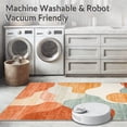 thumbnail image 5 of ODIKA 5'x7' Machine Washable Non-Slip Area Rug, Modern Terracotta & Lagoon with Cloud like Design High Traffic Rug, Orange, 127118, 5 of 7
