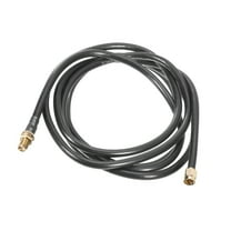 RG58 Coaxial Cables,SMA Male to SMA Female Bulkhead Mount Low Loss RF Coaxial Cable 6.5FT Black 1Pcs