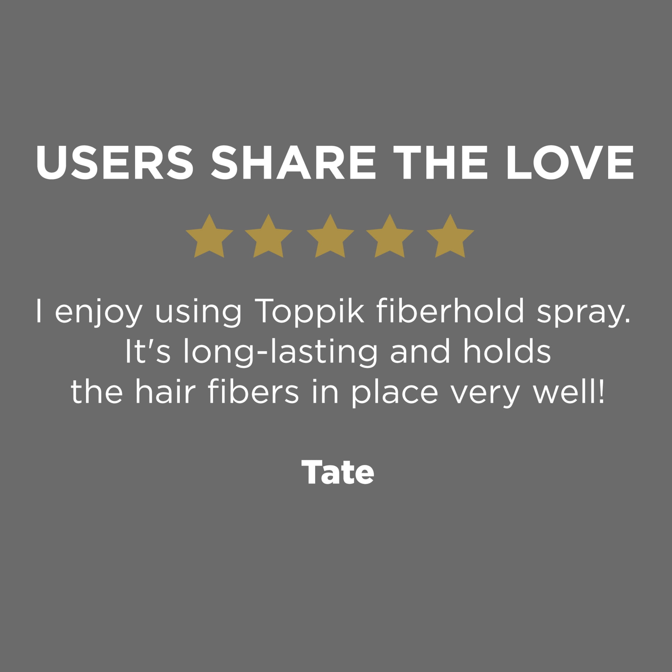 Toppik FiberHold Spray, Hair Fibers Hold Spray for Thinning Hair and Hair Thickening, Hair Care for Thin and Thinning Hair, 4 OZ Bottle