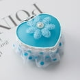 thumbnail image 2 of Jewelry Storage Organizer  Heart Shaped Jewelry Box for Girl, Heart Make Up Mirror Jewelry Display Case for Earrings Rings Bracelets Gift for Girl ﻿, 2 of 5