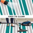 thumbnail image 5 of Teal Grey Stripe Outdoor Rug for Patio/Deck/Porch, Non-Slip Large Area Rug 5 x 8 Ft, Farmhouse Minimalist Striped Indoor Outdoor Rugs Washable Area Rugs, Reversible Camping Rug Carpet Runner, 5 of 8