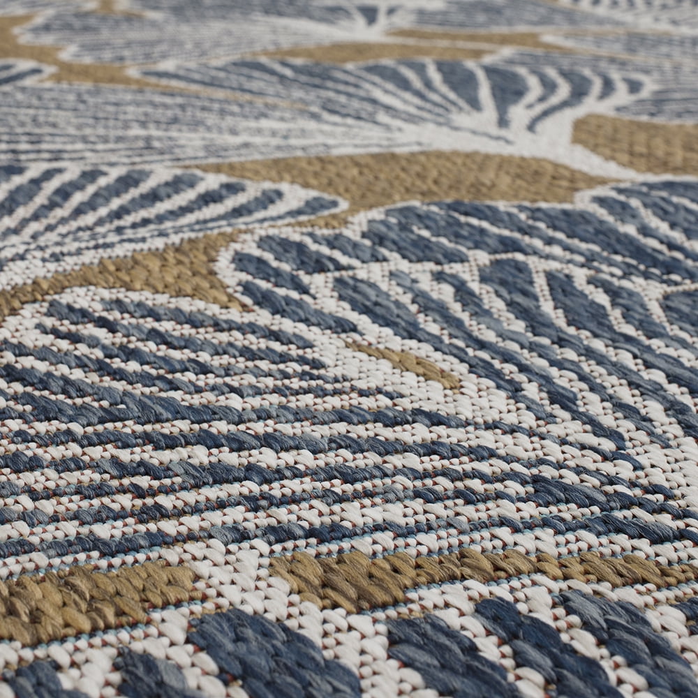 Mohawk Home Jade Butterfly Outdoor Area Rug, Navy, 2' 6" x 6'
