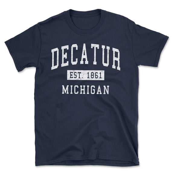 Decatur Michigan Classic Established Men's Cotton T-Shirt
