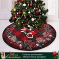 thumbnail image 6 of FMSHPON Christmas Tartan Plaid Xmas Christmas Tree Skirt Stand Mat for Holiday Party Decoration Indoor Outdoor 36 inches, 6 of 6