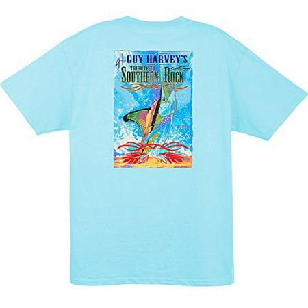Guy Harvey Bull Dolphin - Guy Harvey Mens Blackhawk Short Sleeve T-shirt