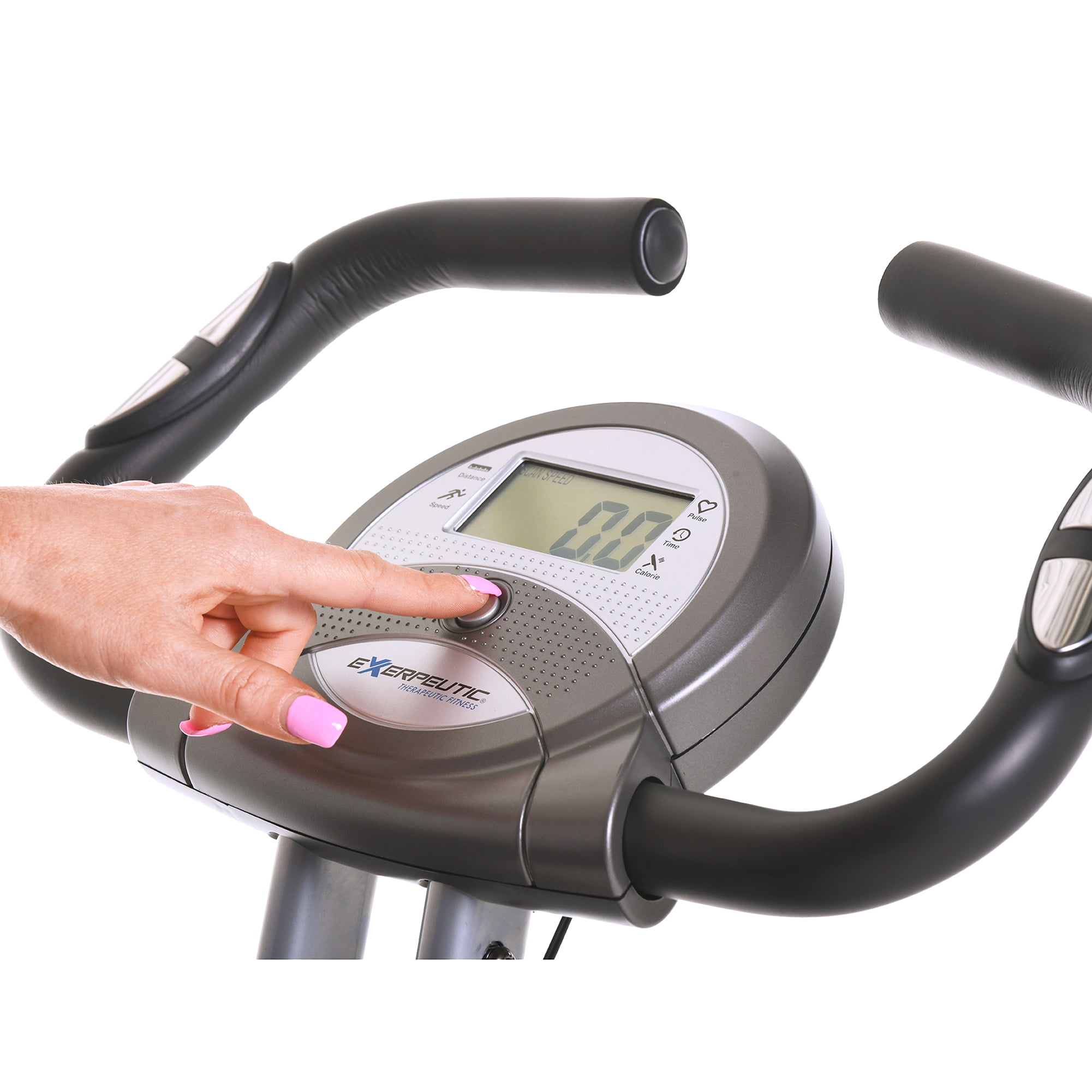 Exerpeutic Magnetic Upright Exercise Bike with Heart Puls W 