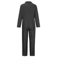 thumbnail image 4 of SELONE Dressy Jumpsuits for Women Casual Long Sleeve Summer Suspender Long Pant Ladies Travel Comfortable 2023 Vacation Flowy Rompers Womens Jumpers and Rompers Casual V Neck Solid Color Black S, 4 of 8